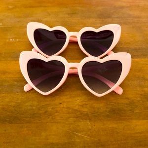 Heart shaped bridesmaid sunglasses